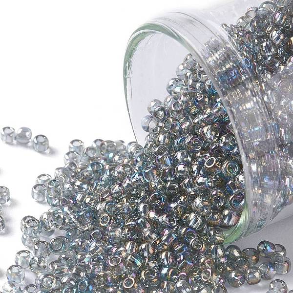 PandaHall TOHO Round Seed Beads, Japanese Seed Beads, (176) Transparent AB Black Diamond, 11/0, 2.2mm, Hole: 0.8mm, about 5555pcs/50g Glass..., Gray
PandaHall TOHO Round Seed Beads, Japanese Seed Beads, (176) Transparent AB Black Diamond, 11/0, 2.2mm, Hole: 0.8mm, about 5555pcs/50g Glass..., Gray