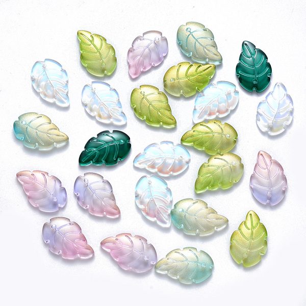 PandaHall Transparent Glass Pendants, Mixed Style, Leaf, Mixed Color, 23.5x15x3.5mm, Hole: 1.5mm Glass Leaf Multicolor
PandaHall Transparent Glass Pendants, Mixed Style, Leaf, Mixed Color, 23.5x15x3.5mm, Hole: 1.5mm Glass Leaf Multicolor