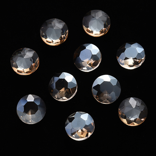 PandaHall Flat Round Transparent Glass Cabochons, Nail Art Decoration Accessories, Faceted, Goldenrod, 8x4mm Glass Flat Round Gold
PandaHall Flat Round Transparent Glass Cabochons, Nail Art Decoration Accessories, Faceted, Goldenrod, 8x4mm Glass Flat Round Gold