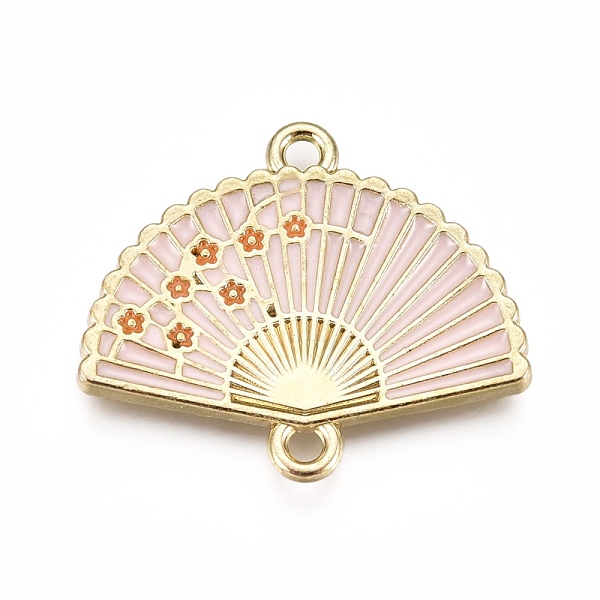 PandaHall Alloy Links, with Enamel, Folding Fan with Plum Blossom, Light Gold, Pink, 20x23.5x2mm, Hole: 1.5mm Alloy+Enamel Fan Pink
PandaHall Alloy Links, with Enamel, Folding Fan with Plum Blossom, Light Gold, Pink, 20x23.5x2mm, Hole: 1.5mm Alloy+Enamel Fan Pink