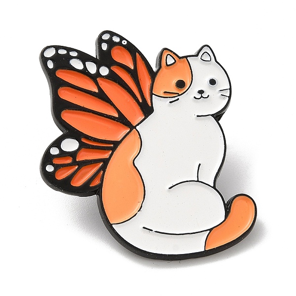 PandaHall Cat with Butterfly Wing Enamel Pins, Black Alloy Badge for Women, Orange, 31x26.5x1.3mm Alloy+Enamel Cat Shape Orange
PandaHall Cat with Butterfly Wing Enamel Pins, Black Alloy Badge for Women, Orange, 31x26.5x1.3mm Alloy+Enamel Cat Shape Orange