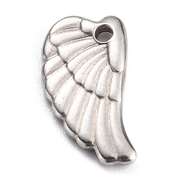 PandaHall 304 Stainless Steel Pendants, Wing, Stainless Steel Color, 13x6.5x1.8mm, Hole: 1.2mm 304 Stainless Steel Wing
PandaHall 304 Stainless Steel Pendants, Wing, Stainless Steel Color, 13x6.5x1.8mm, Hole: 1.2mm 304 Stainless Steel Wing