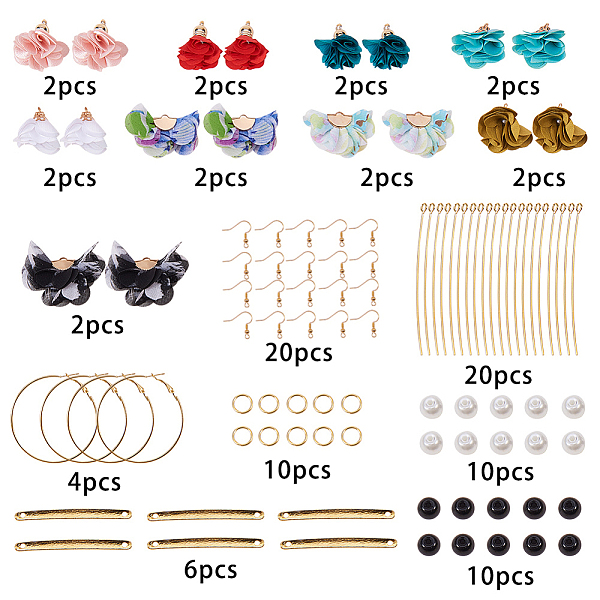 PandaHall SUNNYCLUE DIY Earring Making, with Cloth Pendant Decorations, with Acrylic Findings, Handmade Cloth Pendant Decorations and Brass..., Multicolor
PandaHall SUNNYCLUE DIY Earring Making, with Cloth Pendant Decorations, with Acrylic Findings, Handmade Cloth Pendant Decorations and Brass..., Multicolor