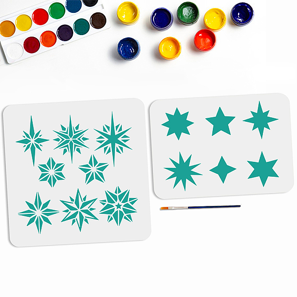 PandaHall MAYJOYDIY US 1 Set PET Hollow Out Drawing Painting Stencils, for DIY Scrapbook, Photo Album, with 1Pc Art Paint Brushes, for...
PandaHall MAYJOYDIY US 1 Set PET Hollow Out Drawing Painting Stencils, for DIY Scrapbook, Photo Album, with 1Pc Art Paint Brushes, for...