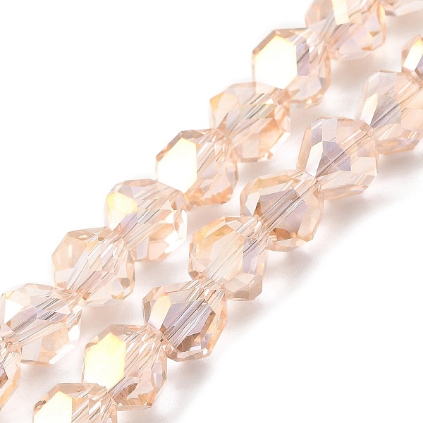PandaHall Transparent Electroplate Glass Beads Strands, Faceted, Triangle, PeachPuff, 8~9x8.5~9x8.5~9mm, Hole: 1.5mm, about 50pcs/strand..., Brown
PandaHall Transparent Electroplate Glass Beads Strands, Faceted, Triangle, PeachPuff, 8~9x8.5~9x8.5~9mm, Hole: 1.5mm, about 50pcs/strand..., Brown