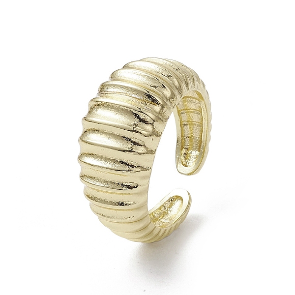 PandaHall Rack Plating Brass Open Cuff Ring, Croissant, Real 18K Gold Plated, Inner Diameter: 17.8mm Brass
PandaHall Rack Plating Brass Open Cuff Ring, Croissant, Real 18K Gold Plated, Inner Diameter: 17.8mm Brass