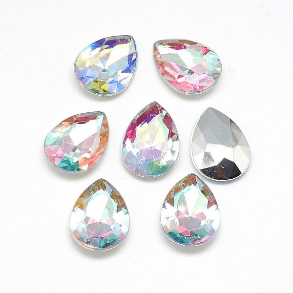 PandaHall Acrylic Rhinestone Pointed Back Cabochons, Faceted, Bottom Silver Plated, AB Color, teardrop, Clear AB, 18x13x4.5~4.8mm Acrylic..., White
PandaHall Acrylic Rhinestone Pointed Back Cabochons, Faceted, Bottom Silver Plated, AB Color, teardrop, Clear AB, 18x13x4.5~4.8mm Acrylic..., White