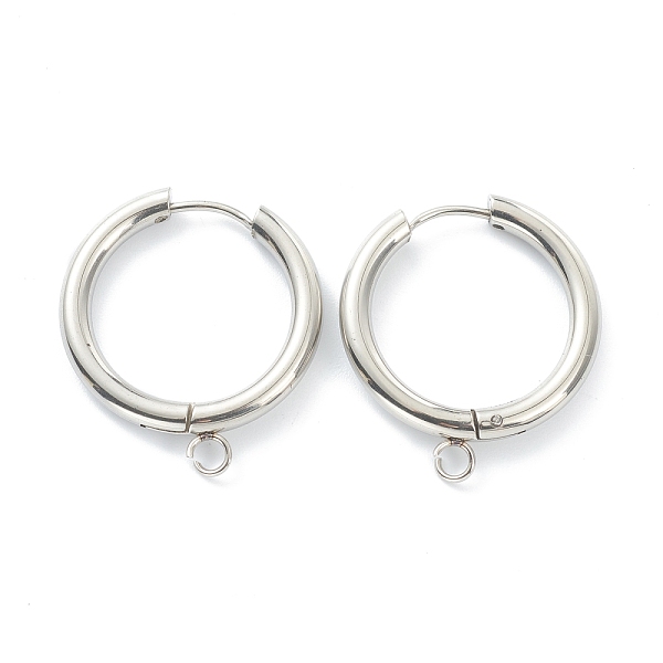 PandaHall 201 Stainless Steel Huggie Hoop Earring Findings, with Horizontal Loop and 316 Surgical Stainless Steel Pin, Stainless Steel Color...
PandaHall 201 Stainless Steel Huggie Hoop Earring Findings, with Horizontal Loop and 316 Surgical Stainless Steel Pin, Stainless Steel Color...