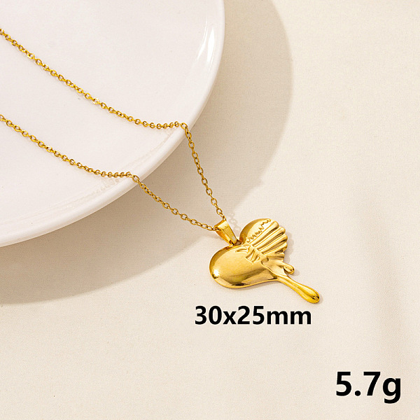 PandaHall Vintage Stainless Steel Heart Pendant Lock Collarbone Chain Necklace for Women Stainless Steel
PandaHall Vintage Stainless Steel Heart Pendant Lock Collarbone Chain Necklace for Women Stainless Steel