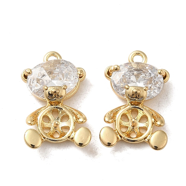 PandaHall Brass with Glass Peg Bails, Bear, for Half Drilled Beads, Real 18K Gold Plated, 16.5x10x5mm, Hole: 1.2mm Brass Clear
PandaHall Brass with Glass Peg Bails, Bear, for Half Drilled Beads, Real 18K Gold Plated, 16.5x10x5mm, Hole: 1.2mm Brass Clear