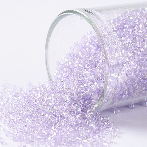 PandaHall TOHO Round Seed Beads, Japanese Seed Beads, (477) Dyed AB Lavender Mist, 15/0, 1.5mm, Hole: 0.7mm, about 15000pcs/50g Glass Purple
PandaHall TOHO Round Seed Beads, Japanese Seed Beads, (477) Dyed AB Lavender Mist, 15/0, 1.5mm, Hole: 0.7mm, about 15000pcs/50g Glass Purple