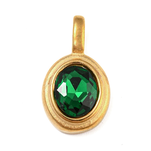 PandaHall Golden Plated 304 Stainless Steel Rhinestone Pendants, Oval Charms, Fern Green, 23.3x13x6mm, Hole: 6x3mm Stainless...
PandaHall Golden Plated 304 Stainless Steel Rhinestone Pendants, Oval Charms, Fern Green, 23.3x13x6mm, Hole: 6x3mm Stainless...