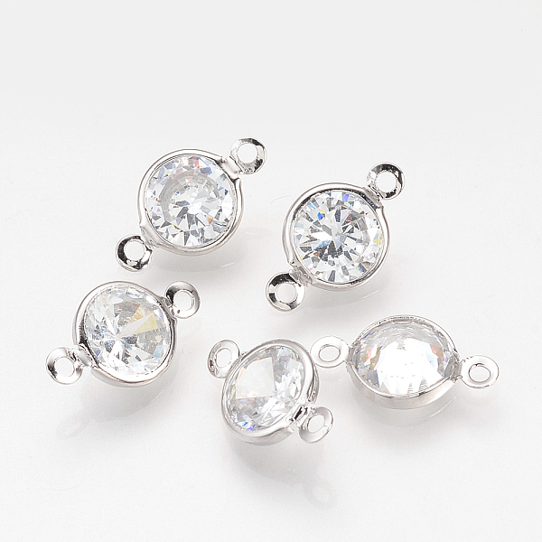 PandaHall Cubic Zirconia Link, with Brass Findings, Diamond, Platinum, 15x9x4.5mm, Hole: 1mm Brass+Cubic Zirconia Diamond
PandaHall Cubic Zirconia Link, with Brass Findings, Diamond, Platinum, 15x9x4.5mm, Hole: 1mm Brass+Cubic Zirconia Diamond