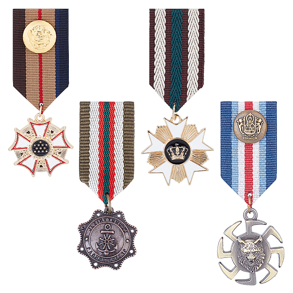 PandaHall AHANDMAKER 4Pcs Costume Military Badge Medal, 4 Style Alloy Medal Brooch Pin, Military Hero Combat Medals Brooch Navy Military..., Multicolor
PandaHall AHANDMAKER 4Pcs Costume Military Badge Medal, 4 Style Alloy Medal Brooch Pin, Military Hero Combat Medals Brooch Navy Military..., Multicolor