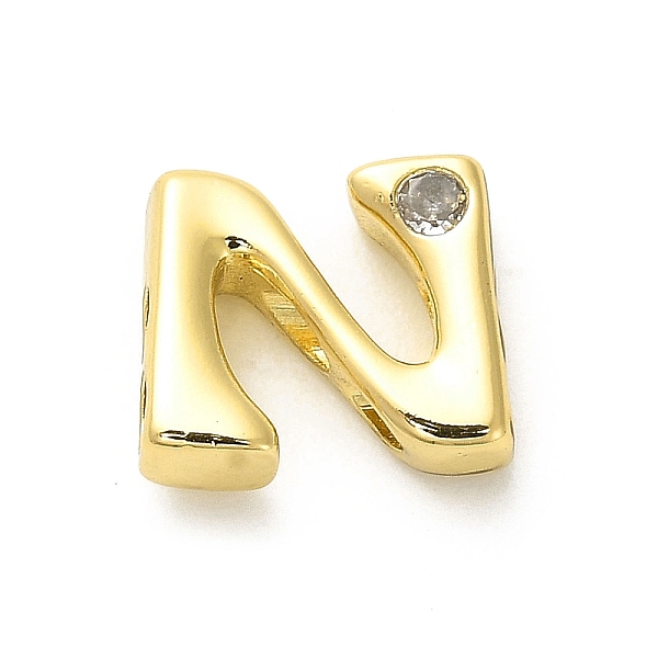 PandaHall Rack Plating Brass Cubic Zirconia Beads, Long-Lasting Plated, Lead Free & Cadmium Free, Alphabet, Letter N, 11.5x12.5x4.7mm, Hole..., Clear
PandaHall Rack Plating Brass Cubic Zirconia Beads, Long-Lasting Plated, Lead Free & Cadmium Free, Alphabet, Letter N, 11.5x12.5x4.7mm, Hole..., Clear
