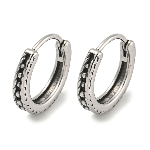 PandaHall 316 Surgical Stainless Steel Hoop Earrings, Ring, Antique Silver, 14x3mm 316 Surgical Stainless Steel Ring
PandaHall 316 Surgical Stainless Steel Hoop Earrings, Ring, Antique Silver, 14x3mm 316 Surgical Stainless Steel Ring