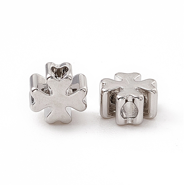 PandaHall Brass Beads, Clover, Real Platinum Plated, 5x5x2.5mm, Hole: 1.4mm Brass Clover
PandaHall Brass Beads, Clover, Real Platinum Plated, 5x5x2.5mm, Hole: 1.4mm Brass Clover
