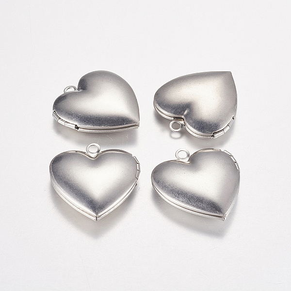PandaHall 316 Stainless Steel Locket Pendants, Photo Frame Charms for Necklaces, Heart, Stainless Steel Color, 25x23x6mm, Hole: 2mm 316...
PandaHall 316 Stainless Steel Locket Pendants, Photo Frame Charms for Necklaces, Heart, Stainless Steel Color, 25x23x6mm, Hole: 2mm 316...