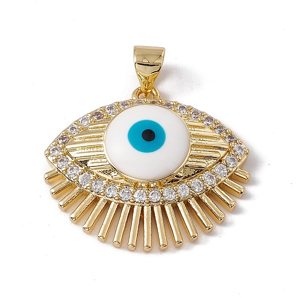 PandaHall Brass Micro Pave Clear Cubic Zirconia Enamel Pendants, Cadmium Free & Nickel Free & Lead Free, Rack Plating, Evil Eye, Real 18K...
PandaHall Brass Micro Pave Clear Cubic Zirconia Enamel Pendants, Cadmium Free & Nickel Free & Lead Free, Rack Plating, Evil Eye, Real 18K...