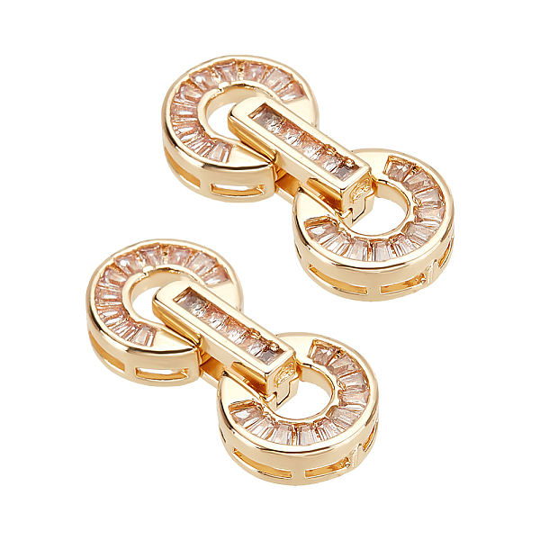 PandaHall Brass Pave Clear Cubic Zirconia Fold Over Clasps, Flat Round, Golden, 23mm, Ring: 10x10.5x3.5mm, Inner Diameter: 4mm, Clasp...
PandaHall Brass Pave Clear Cubic Zirconia Fold Over Clasps, Flat Round, Golden, 23mm, Ring: 10x10.5x3.5mm, Inner Diameter: 4mm, Clasp...