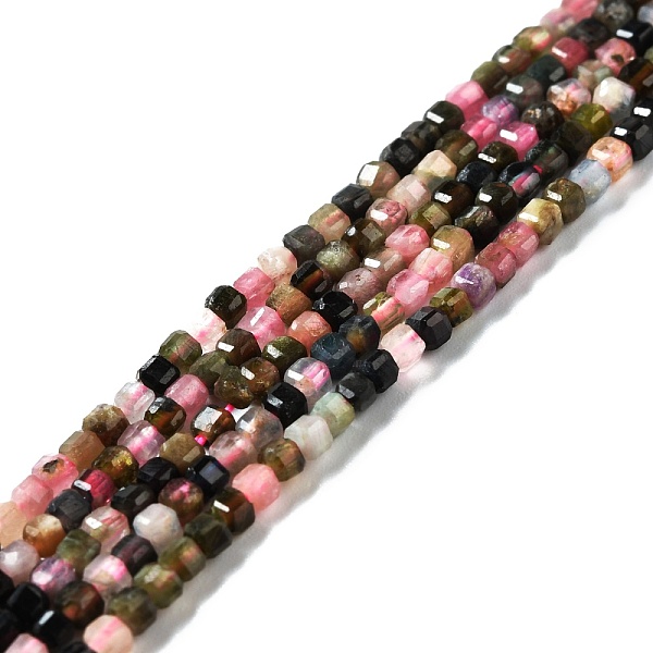 PandaHall Natural Tourmaline Beads Strands, Faceted, Cube, 2.5x2.5x2.5mm, Hole: 0.7mm, about 170pcs/strand, 15.35''(39cm) Tourmaline Cube
PandaHall Natural Tourmaline Beads Strands, Faceted, Cube, 2.5x2.5x2.5mm, Hole: 0.7mm, about 170pcs/strand, 15.35''(39cm) Tourmaline Cube