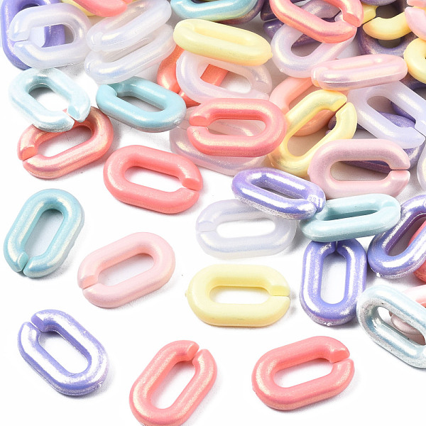 PandaHall Spray Painted Acrylic Linking Rings, Rubberized Style, Quick Link Connectors, for Cable Chains Making, Faceted, Oval, Mixed Color..., Multicolor
PandaHall Spray Painted Acrylic Linking Rings, Rubberized Style, Quick Link Connectors, for Cable Chains Making, Faceted, Oval, Mixed Color..., Multicolor