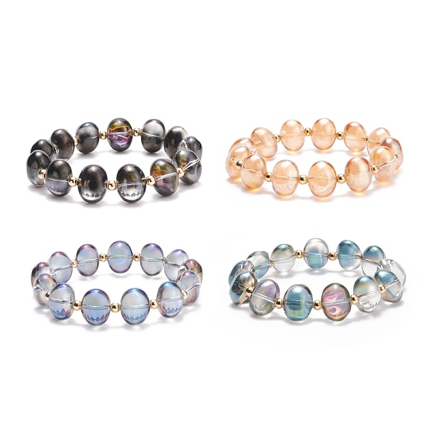 PandaHall Glass Oval Beaded Stretch Bracelet for Women, Mixed Color, Inner Diameter: 2-1/8 inch(5.3cm) Glass Multicolor
PandaHall Glass Oval Beaded Stretch Bracelet for Women, Mixed Color, Inner Diameter: 2-1/8 inch(5.3cm) Glass Multicolor