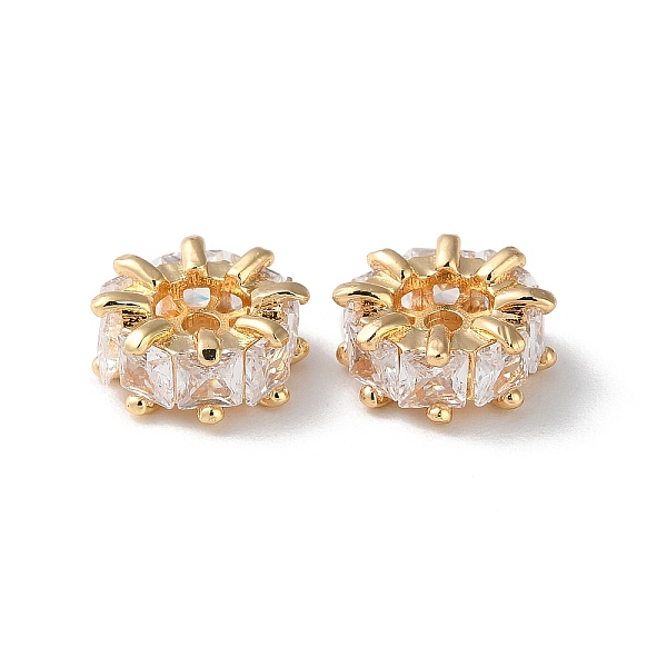 PandaHall Rack Plating Brass Beads, with Glass, Flat Round, Real 18K Gold Plated, 10x4.5mm, Hole: 1.6mm Brass+Glass Flat Round Clear
PandaHall Rack Plating Brass Beads, with Glass, Flat Round, Real 18K Gold Plated, 10x4.5mm, Hole: 1.6mm Brass+Glass Flat Round Clear