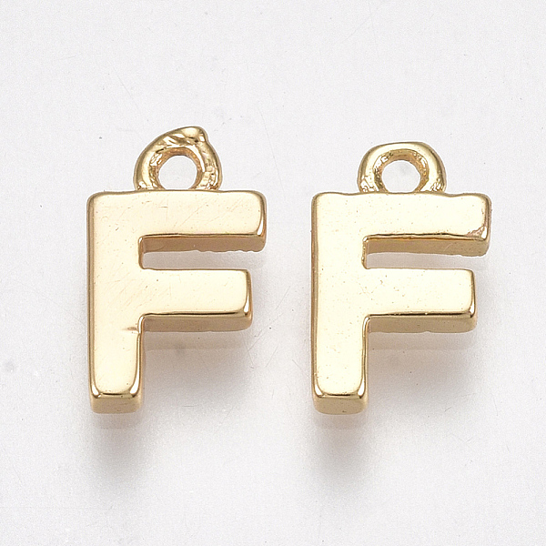 PandaHall Brass Charms, Letter, Real 18K Gold Plated, Letter.F, 8.5x5x1.5mm, Hole: 0.8mm Brass Letter
PandaHall Brass Charms, Letter, Real 18K Gold Plated, Letter.F, 8.5x5x1.5mm, Hole: 0.8mm Brass Letter