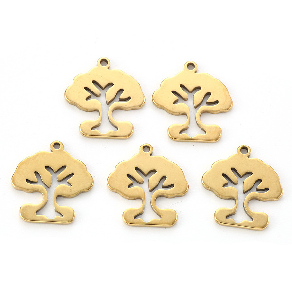 PandaHall Vacuum Plating 304 Stainless Steel Charms, Laser Cut, Tree of Life, Golden, 15x14x1mm, Hole: 1.2mm 304 Stainless Steel Tree
PandaHall Vacuum Plating 304 Stainless Steel Charms, Laser Cut, Tree of Life, Golden, 15x14x1mm, Hole: 1.2mm 304 Stainless Steel Tree