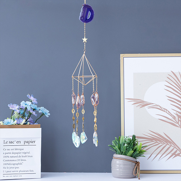 PandaHall Glass Pendant Decorations, Hanging Suncatchers, with Agate Link and Iron Findings, for Home Car Decorations, Clear AB, 585mm Glass..., White
PandaHall Glass Pendant Decorations, Hanging Suncatchers, with Agate Link and Iron Findings, for Home Car Decorations, Clear AB, 585mm Glass..., White