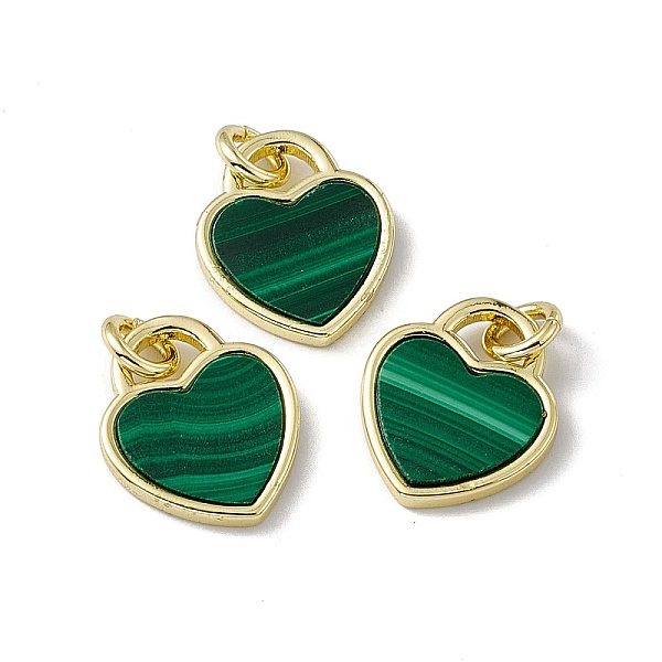 PandaHall Natural Malachite Heart Charms, with Rack Plating Golden Tone Brass Findings, Cadmium Free & Lead Free, 14x12x2mm, Hole: 3mm...
PandaHall Natural Malachite Heart Charms, with Rack Plating Golden Tone Brass Findings, Cadmium Free & Lead Free, 14x12x2mm, Hole: 3mm...