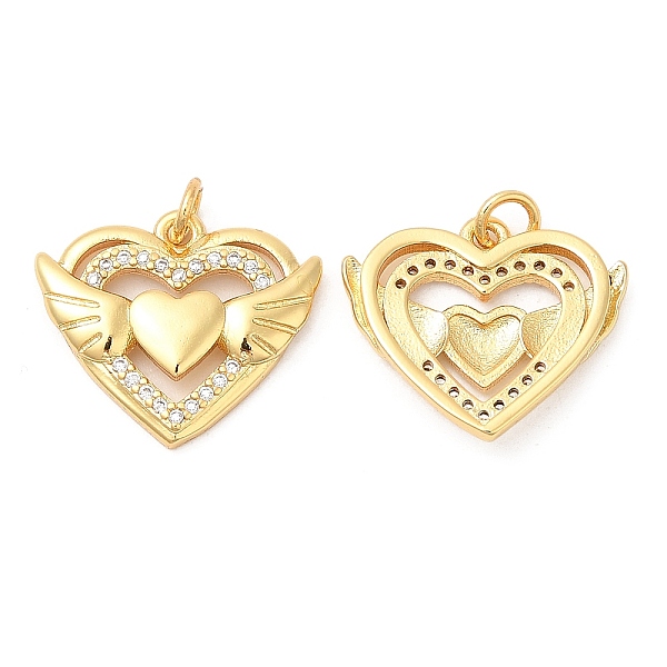 PandaHall Brass Micro Pave Cubic Zirconia Pendants, Heart, Real 18K Gold Plated, 16x19x3mm, Hole: 2.7mm Brass+Cubic Zirconia Heart Clear
PandaHall Brass Micro Pave Cubic Zirconia Pendants, Heart, Real 18K Gold Plated, 16x19x3mm, Hole: 2.7mm Brass+Cubic Zirconia Heart Clear