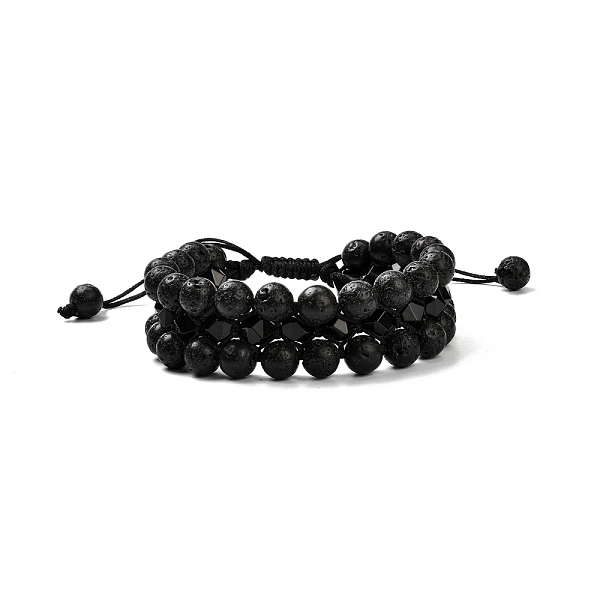 PandaHall Men's 3-strand Braided Bead Bracelet, Natural Lava Rock & Black Agate(Dyed) Beads Bracelet, Inner Diameter: 2-1/8 inch(5.5~9.7cm)...
PandaHall Men's 3-strand Braided Bead Bracelet, Natural Lava Rock & Black Agate(Dyed) Beads Bracelet, Inner Diameter: 2-1/8 inch(5.5~9.7cm)...