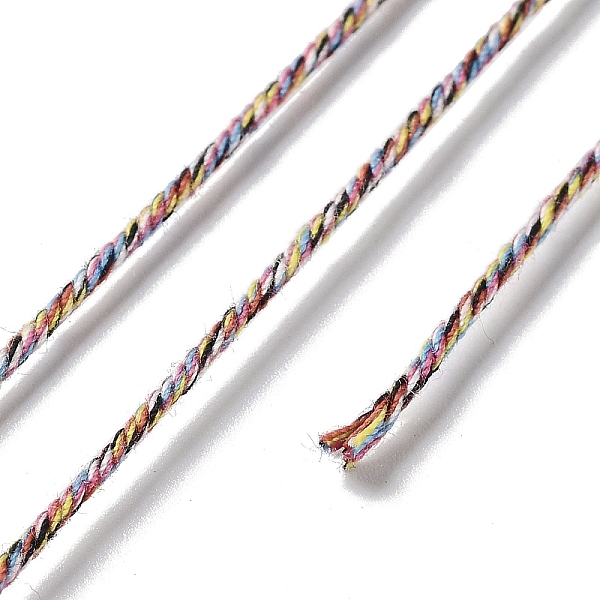 PandaHall Polyester Twisted Cord, Round, for DIY Jewelry Making, Colorful, 1mm, about 49.21 Yards(45m)/Roll Polyester
PandaHall Polyester Twisted Cord, Round, for DIY Jewelry Making, Colorful, 1mm, about 49.21 Yards(45m)/Roll Polyester