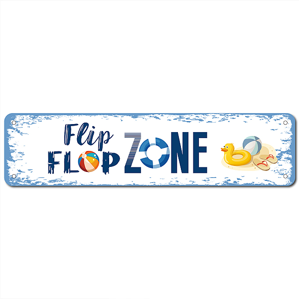 PandaHall Vintage Metal Tin Sign, Flip flop Zone, Iron Wall Decor for Bars, Restaurants, Cafes Pubs, Rectangle, 10x40x0.03cm Tinplate Word
PandaHall Vintage Metal Tin Sign, Flip flop Zone, Iron Wall Decor for Bars, Restaurants, Cafes Pubs, Rectangle, 10x40x0.03cm Tinplate Word