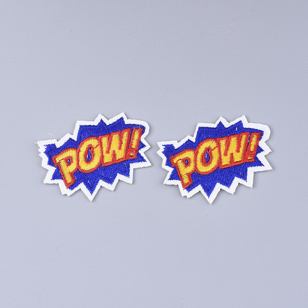 PandaHall Computerized Embroidery Cloth Iron on/Sew on Patches, Appliques, Costume Accessories, Word POW, Colorful, 36x50x1.5mm Cloth Word
PandaHall Computerized Embroidery Cloth Iron on/Sew on Patches, Appliques, Costume Accessories, Word POW, Colorful, 36x50x1.5mm Cloth Word