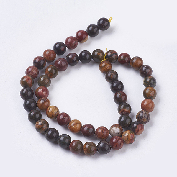 PandaHall Natural Polychrome Jasper/Picasso Stone/Picasso Jasper Beads Strands, Round, 10mm, Hole: 1mm, about 39pcs/strand, 15.16 inch...
PandaHall Natural Polychrome Jasper/Picasso Stone/Picasso Jasper Beads Strands, Round, 10mm, Hole: 1mm, about 39pcs/strand, 15.16 inch...