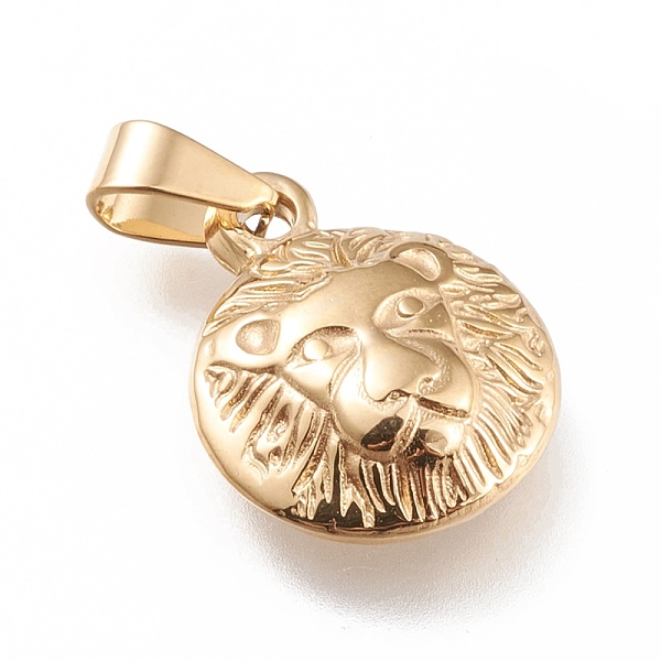 PandaHall 201 Stainless Steel Pendants, Lion Head, Golden, 17.5x14x4.5mm, Hole: 5x3mm 201 Stainless Steel Lion
PandaHall 201 Stainless Steel Pendants, Lion Head, Golden, 17.5x14x4.5mm, Hole: 5x3mm 201 Stainless Steel Lion
