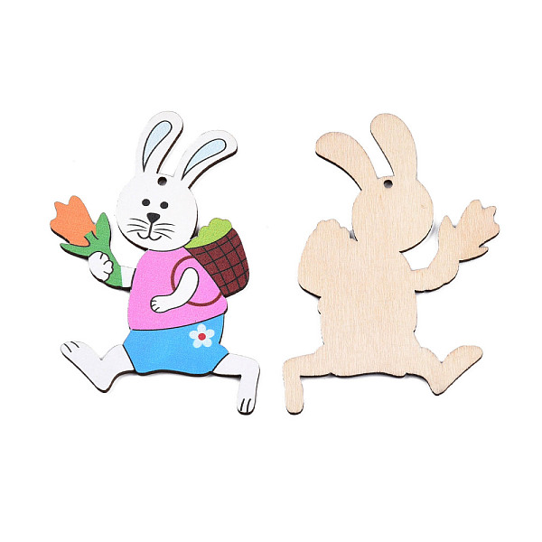 PandaHall Single-Sided Printed Wood Big Pendants, Rabbit Charm with Flower, Violet, 97x60x2mm, Hole: 3mm Wood Rabbit Purple
PandaHall Single-Sided Printed Wood Big Pendants, Rabbit Charm with Flower, Violet, 97x60x2mm, Hole: 3mm Wood Rabbit Purple
