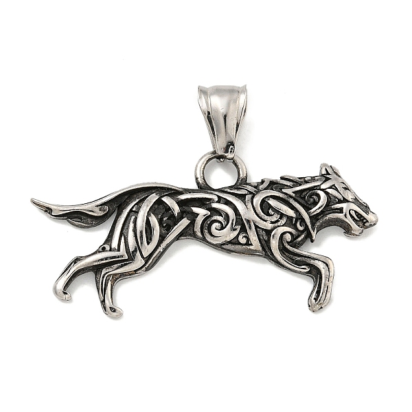 PandaHall 316 Surgical Stainless Steel Pendants, Leopard Charm, Antique Silver, 22.5x44.5x4.5mm, Hole: 4x8.5mm 316 Surgical Stainless Steel...
PandaHall 316 Surgical Stainless Steel Pendants, Leopard Charm, Antique Silver, 22.5x44.5x4.5mm, Hole: 4x8.5mm 316 Surgical Stainless Steel...