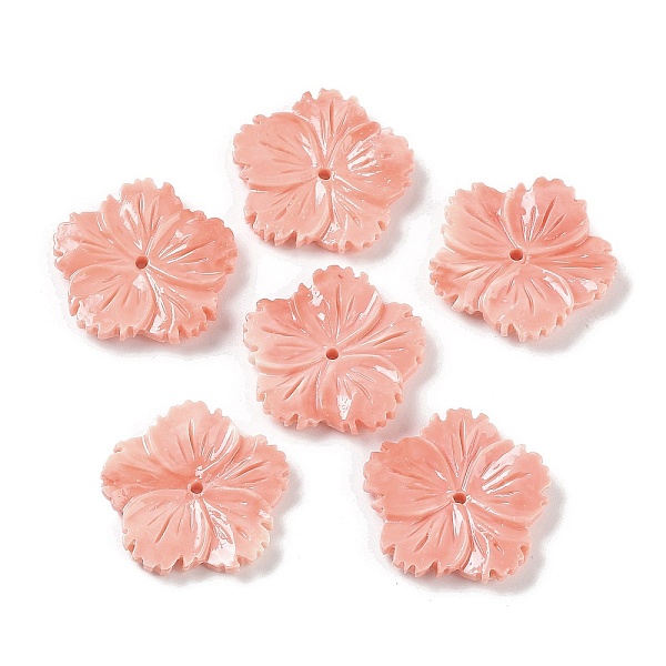 PandaHall Synthetic Coral Beads, Dyed, Flower, Light Salmon, 26x27x4mm, Hole: 1.6mm Synthetic Coral Flower
PandaHall Synthetic Coral Beads, Dyed, Flower, Light Salmon, 26x27x4mm, Hole: 1.6mm Synthetic Coral Flower