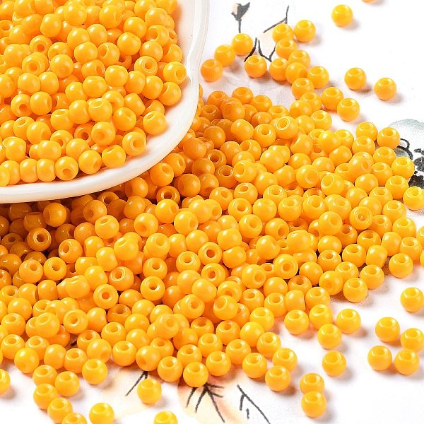 PandaHall Baking Paint Glass Seed Beads, Round, Orange, 4x3mm, Hole: 1.2mm, about 7650pcs/pound Glass Orange
PandaHall Baking Paint Glass Seed Beads, Round, Orange, 4x3mm, Hole: 1.2mm, about 7650pcs/pound Glass Orange