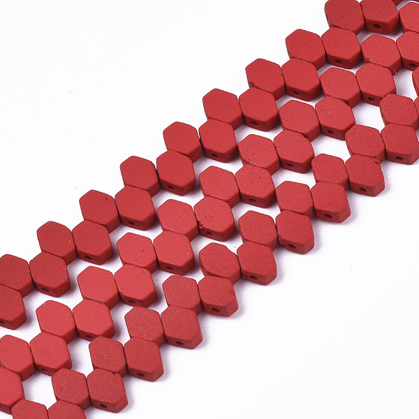 PandaHall Spray Painted Non-magnetic Synthetic Hematite Multi-Strand Links, for Tile Elastic Bracelets Making, Hexagon, Red, 7x5.5x3mm, Hole...
PandaHall Spray Painted Non-magnetic Synthetic Hematite Multi-Strand Links, for Tile Elastic Bracelets Making, Hexagon, Red, 7x5.5x3mm, Hole...