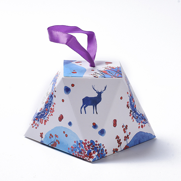 PandaHall Christmas Gift Boxes, with Ribbon, Gift Wrapping Bags, for Presents Candies Cookies, Colorful, 8.1x8.1x6.4cm Paper Polygon
PandaHall Christmas Gift Boxes, with Ribbon, Gift Wrapping Bags, for Presents Candies Cookies, Colorful, 8.1x8.1x6.4cm Paper Polygon