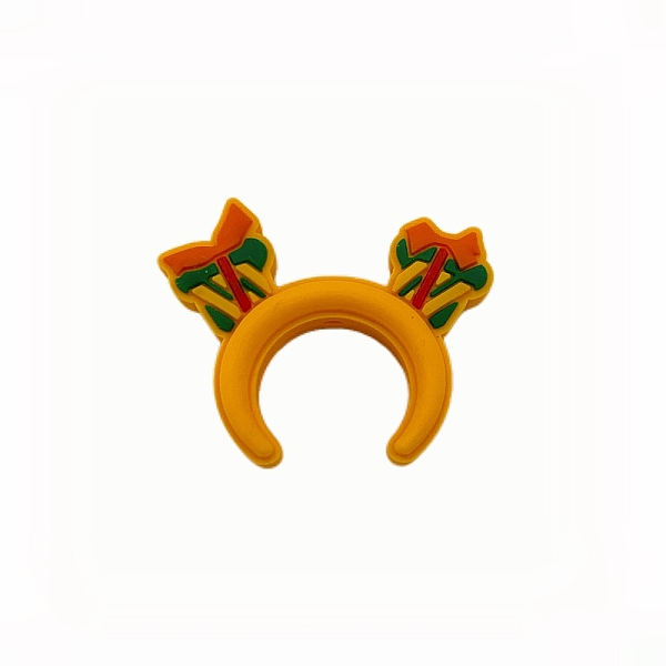 PandaHall Silicone Focal Beads, Christmas Hair Bands, Yellow, 29x34x9mm, Hole: 2mm Silicone Others Yellow
PandaHall Silicone Focal Beads, Christmas Hair Bands, Yellow, 29x34x9mm, Hole: 2mm Silicone Others Yellow