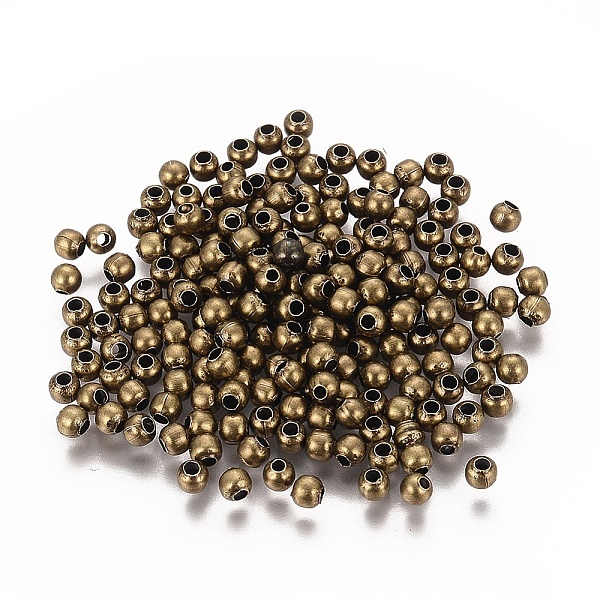 PandaHall Brass Spacer Beads, Seamless, Round, Antique Bronze, 3mm, Hole: 1~1.2mm Brass Round
PandaHall Brass Spacer Beads, Seamless, Round, Antique Bronze, 3mm, Hole: 1~1.2mm Brass Round