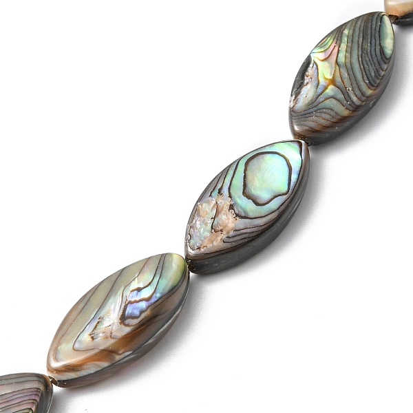 PandaHall Natural Paua Shell Beads Strands, Horse Eye, 23x11x4.5~5mm, Hole: 0.5mm, about 18pcs/strand, 16.22 inch(41.2cm) Paua Shell Horse...
PandaHall Natural Paua Shell Beads Strands, Horse Eye, 23x11x4.5~5mm, Hole: 0.5mm, about 18pcs/strand, 16.22 inch(41.2cm) Paua Shell Horse...