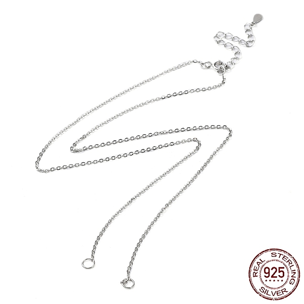 PandaHall Rhodium Plated 925 Sterling Silver Cable Chains Necklace Makings, for Name Necklaces Making, with Spring Ring Clasps, Real...
PandaHall Rhodium Plated 925 Sterling Silver Cable Chains Necklace Makings, for Name Necklaces Making, with Spring Ring Clasps, Real...