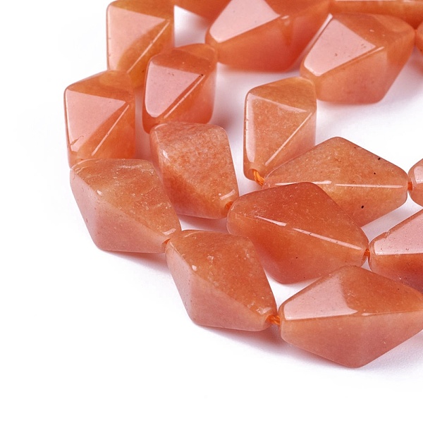 PandaHall Natural Red Aventurine Beads Strands, Faceted, Bicone, 14~16x8~8.5x8~8.5mm, Hole: 1mm, about 26pcs/strand, 15.7 inch(40cm) Red...
PandaHall Natural Red Aventurine Beads Strands, Faceted, Bicone, 14~16x8~8.5x8~8.5mm, Hole: 1mm, about 26pcs/strand, 15.7 inch(40cm) Red...